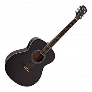 Student Electro Acoustic Guitar by Gear4music Black - Picture 1 of 6
