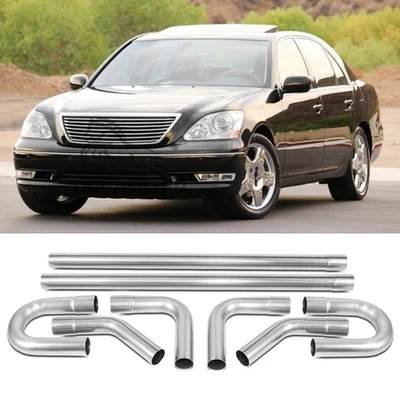 For Lexus LS 430 2.5" Straight Bend DIY Custom Mandrel Exhaust Pipe Tubing Kits - Image 1 of 4