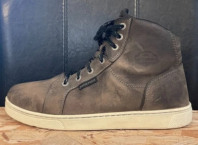 Botas de moto Harley-Davidson Midland WP-Hombre 11-D96166-Cuero marrón Foto 1 de 4