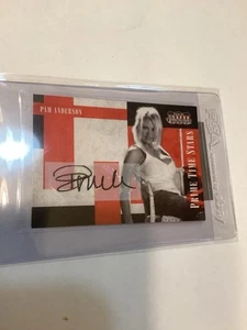 Pamela Anderson Autographed Card 2011 Donruss Prime Time Stars Authenticated! - Picture 1 of 4