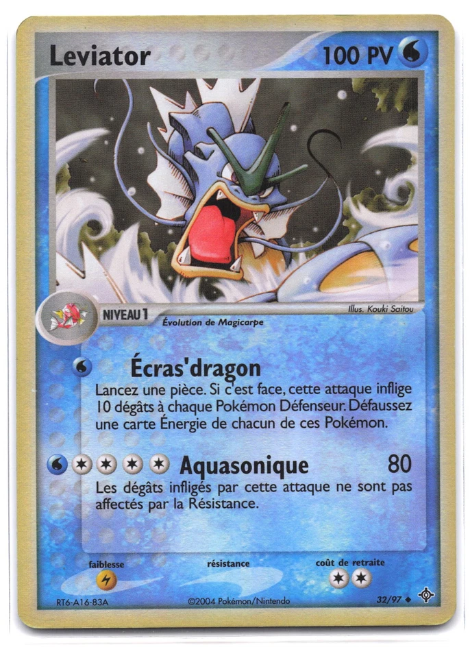 Carte Pokémon Leviator 32/97 Reverse EX Dragon  VF FR - Photo 1/2