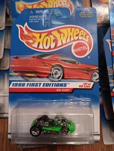 Hot Wheels Go Kart 1998 First Editions Collector #651 (Creased Card)  - Picture 1 of 7