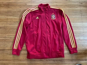 Vintage Jacket Adidas Spain Football Soccer 2012 2013 Size L - Picture 1 of 9