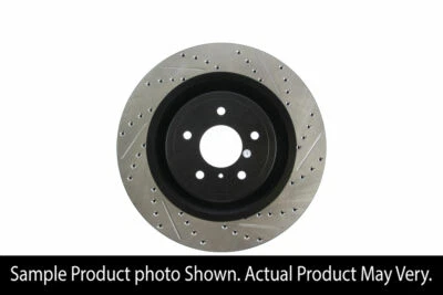 StopTech Sport Drilled Slotted Brake Rotor Front Left for 370Z Sport 09-18 - Image 1 of 4
