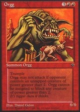 MTG magic cards 2x x2 Light Play, English Orgg Fallen Empires