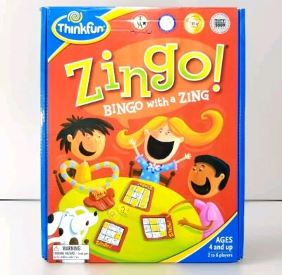 Zingo! Early Learning Word Picture Bingo Fun Mechanical Tile Sorter ThinkFun - Image 1 of 4