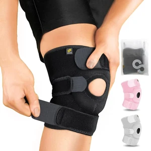KS10 Knee Support, Open-Patella Stabiliser & Fully-Adjustable Neoprene Brace – A - Picture 1 of 8