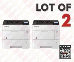 Kyocera ECOSYS P3155dn A4 Black & White Duplex Network Printer 55 PPM Lot of 2 - Picture 1 of 8