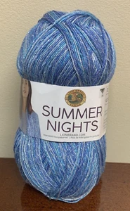 Lion Brand Summer Nights Blue Color - Cast Away 511 300 - 437 Yds. - Picture 1 of 3