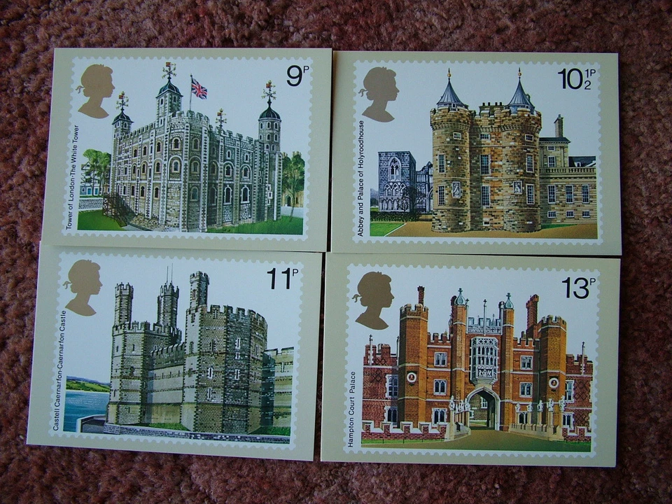PHQ Stamp card set No 28 British Architecture 1978. 4 card set.  Mint Condition. - Image 1 of 1
