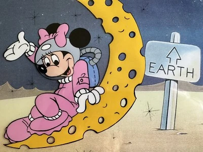 Arte de animación original de Disney Minnie Mouse enmarcado por Mark Maron con certificado de autenticidad Foto 1 de 4