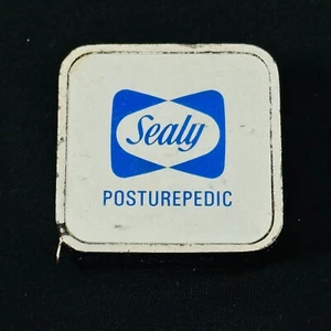 Tape Measure Sealy Posturepedic Square Metal Logo Inches and cm - Picture 1 of 9