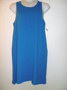 GAP XL-T Blue Sleeveless Lined Midi Shift Dress - Picture 1 of 4