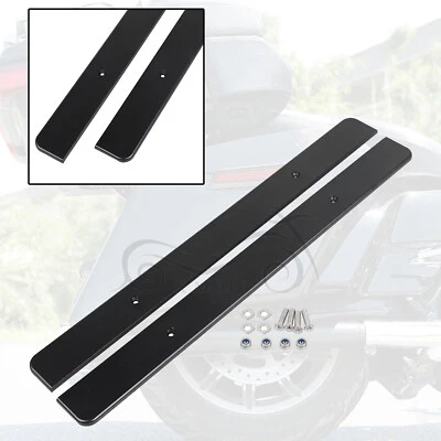 Saddlebags Skid Plates For Harley Touring Stretched Extended Bags 1993-2013 FLHR - Image 1 of 4