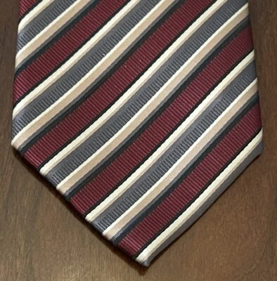 Alexander Julian Colores Borgoña Gris 100% Poliéster Hecho a Mano en China Largo Foto 1 de 4