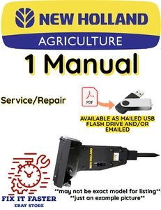NEW HOLLAND CB27S HYDRAULIC HAMMER SERVICE REPAIR SHOP MANUAL PDF USB - Imagen 1 de 2