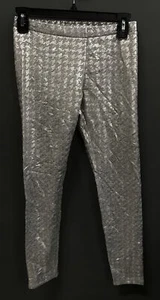 NWT Total Girl Girls Youth Large Silver Leggings - Picture 1 of 4