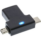 InLine 35804  USB 3.1/2.0 OTG T-Adapter - USB-C male or Micro-USB to A female