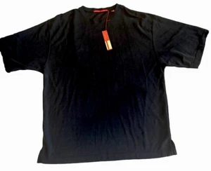 Michael Brandon Textured T-Shirt Short Sleeve Crewneck Black X-Large New - Picture 1 of 9