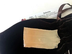 Tangerine Peach Selenite Slice Healing Crystal 2-1/2" B056-08 Polished Angels - Picture 1 of 1