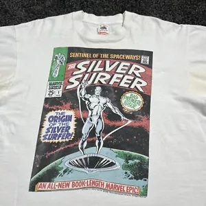 Vintage Marvel 1988 silber Surfer T-Shirt Herren XL FOTL - Bild 1 von 11