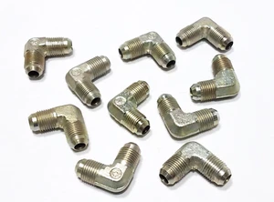 (10) WEATHERHEAD C5505x6 3/8" JIC 37 Tube OD 90 Degree Union Elbow Flare-Twin - Picture 1 of 6