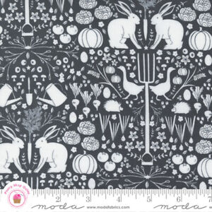 Moda MIDNIGHT IN THE GARDEN 43122 13 Black White SWEETFIRE ROAD Quilt Fabric