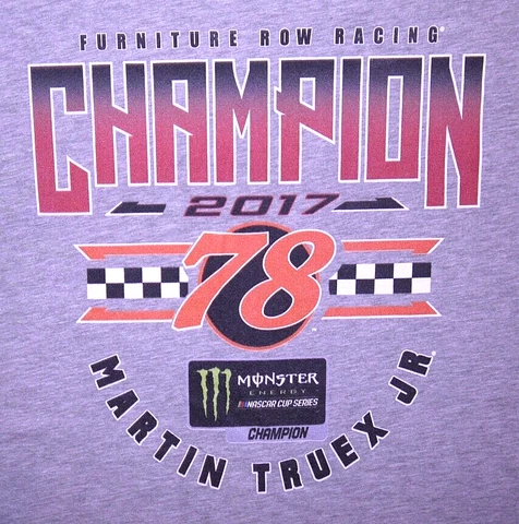 Mens GUC NASCAR 2017 Martin Truex Jr Champion T Shirt size 3XL BIG Cover