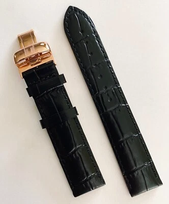 Correa de reloj de cuero negra original Tissot Le Locle 19 mm T006407A T006428A  Foto 1 de 2