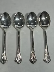 Reed & Barton Highlands Silverplated Flatware Korea Set Of Four(4) Teaspoons - Picture 1 of 6