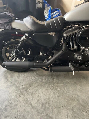 MOFUN 3" Muffler Slip-On Exhaust Pipes For Harley Sportster XL 883 1200 2014-UP - Image 1 of 4