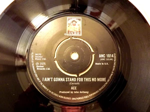 45rpm vinyl record.....Ace.....I Ain't Gonna Stand For This No More..... Rock - Picture 1 of 1