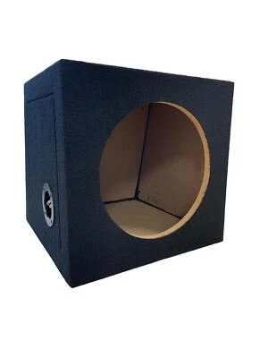 PRO 10" Sealed Empty Sub Box Subwoofer Enclosure 20L MDF Black Carpted Boom Bass Box