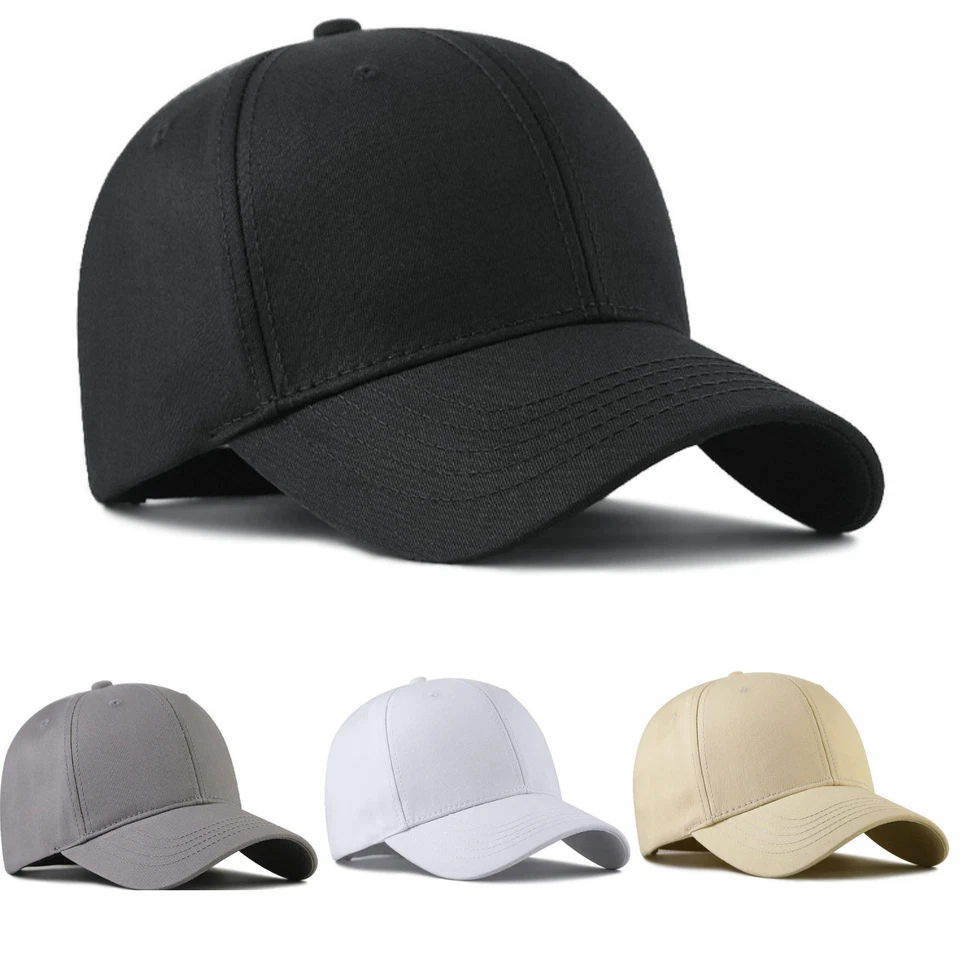 Basecap Baseball Cap Mütze Verstellbare Kappe Schwarz Herren Damen Kappe Neue