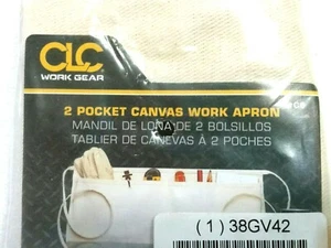 CLC Model C6 2 Pocket Canvas Work Apron by Custom Leather Craft, Grainger 38GC42 - Picture 1 of 4