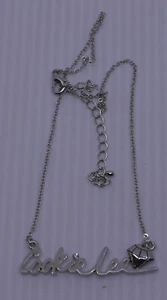 VINTAGE COOKIE LEE DESIGNER NECKLACE WITH SIGNATURE PENDANT, SILVER TONE, 19 IN. - Picture 1 of 3