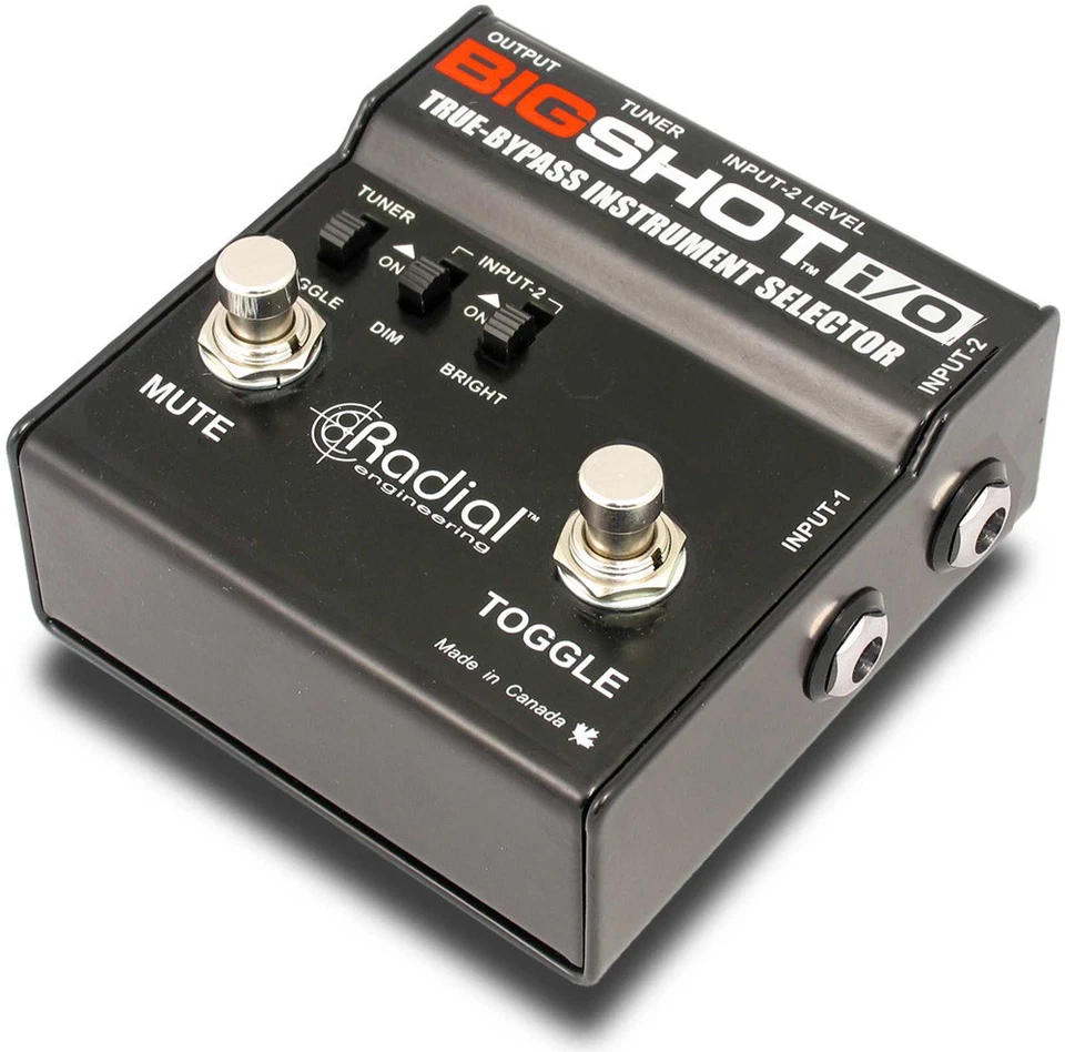 Radial Engineering Bigshot IO True Bypass Instrument Selector Pedal R800 7212 00