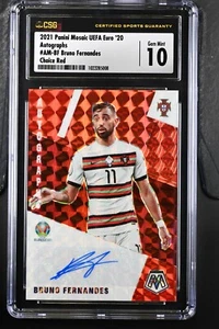Panini Mosaic 2020 UEFA Euro Auto Mosaic BF Bruno Fernandes Red Flnt CSG 10 - Imagen 1 de 2