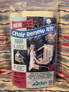 Kit de renouvellement de chaise de pelouse vintage maille à sangle par Arden ancien stock neuf 15 po x 59 1/2 po