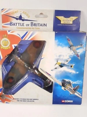 CORGI 1:72 SCALE DIE-CAST SPIT-FIRE MKI 74 SQD RAF FIGHTER PLANE - Image 1 of 2