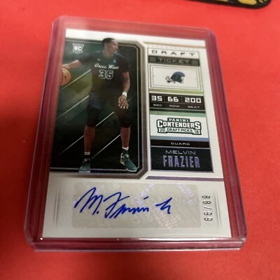 Melvin Frazier 2018 Contenders Draft Ticket Auto  88/99 Tulane Magic RC - Image 1 of 2