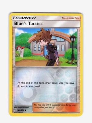 Blue's Tactics (Reverse Holo) SM - Unified Minds 188/236 NM - Image 1 of 2