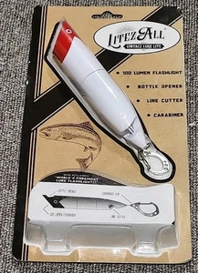 LitezAll Vintage Lure 100 Lumen Flashlight~Bottle Opener~Cutter~Carabiner (RM-1) - Picture 1 of 8