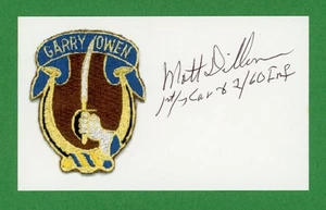 Gregory Dillon Vietnam 1965 LZ Xray We Were Soldiers Signed 3x5 Card E28165 - Picture 1 of 1