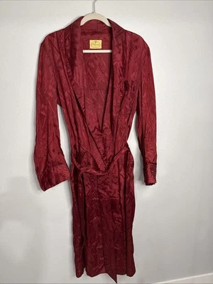 1950’s Pilgrim Robe Chaqueta para Fumar Grande Vintage Diseño Deco L Hombre’s Foto 1 de 4