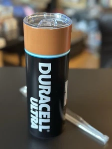 20 Unzen Duracell Doppelwand Isoliert Heiß oder Kalt Getränk Becher mit Deckel & Strohhalm - Bild 1 von 3