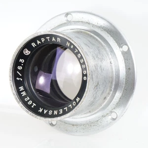 :Wollensak Raptar 162mm f/6.3 4x5 Fixed Focus & Aperture Portrait Lens (3256) - Picture 1 of 6
