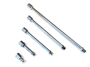 Snap On Tools 5 Piece 3/8” Drive Chrome Socket Extension Set 12” 8” 6” 3” 1.5” - Picture 1 of 9