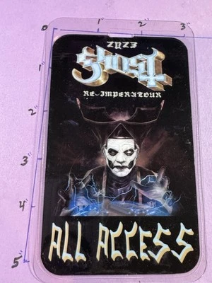 GHOST 2023 Commemorative AAA,   All Area Access  Backstage Pass and lanyard - Image 1 of 3