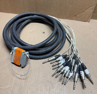 16-CHANNEL AUDIO INSERT CABLE FOR ANALOG DESKS, 20 ft. - Image 1 of 4